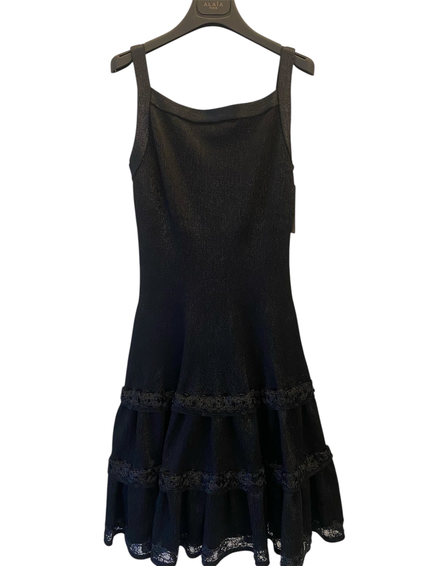 ALAÏA Black Dress Size FR 38