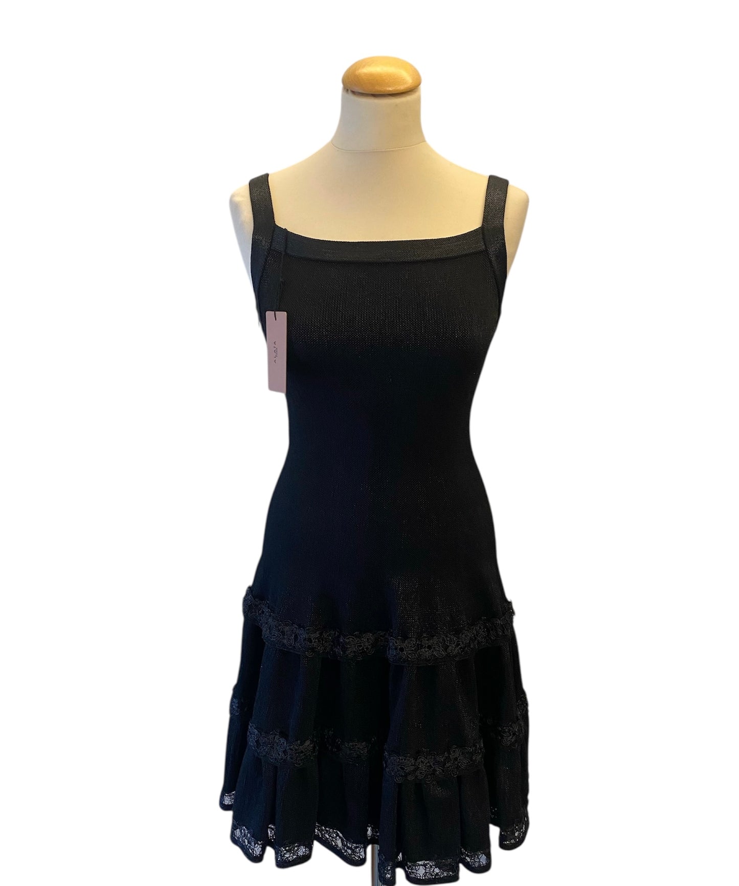 ALAÏA Black Dress Size FR 38
