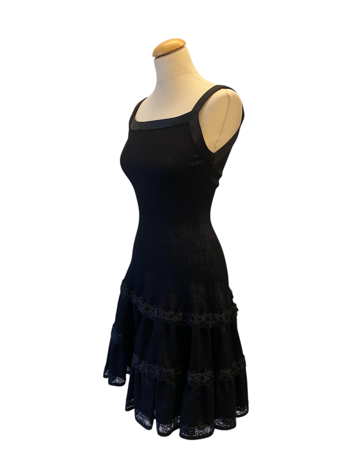 ALAÏA Black Dress Size FR 38