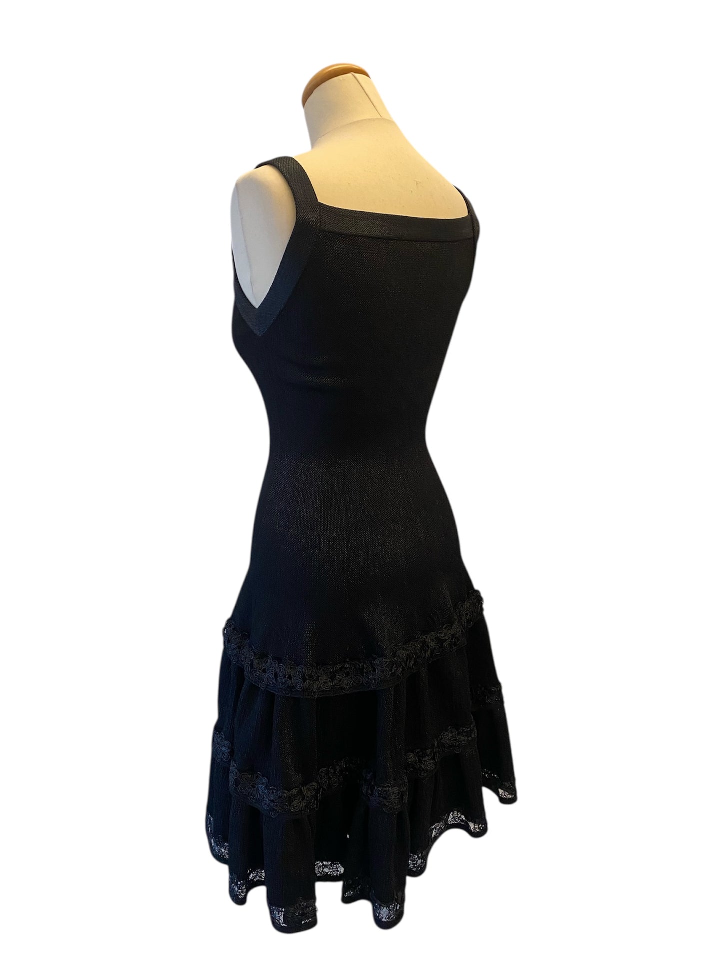 ALAÏA Black Dress Size FR 38