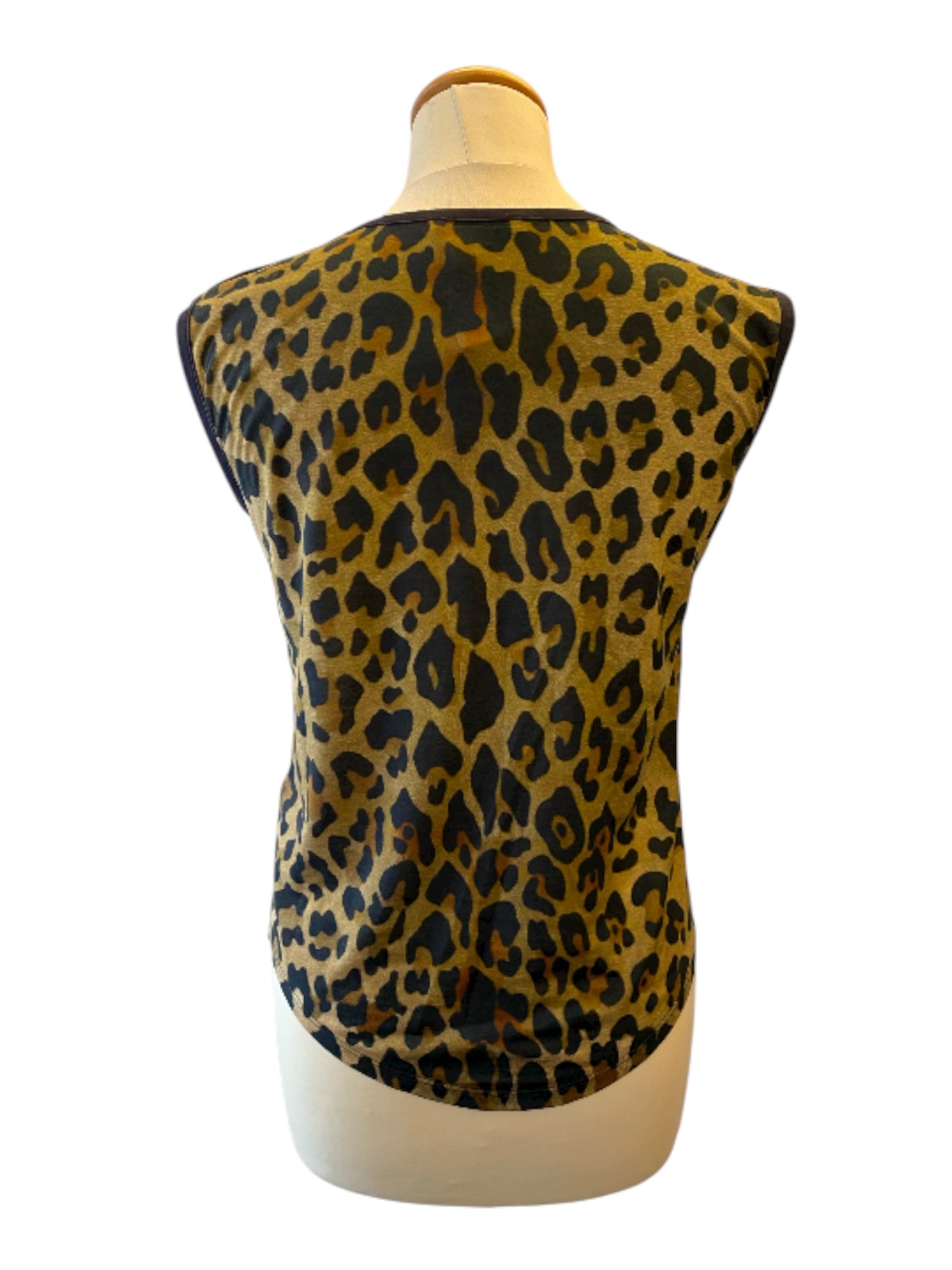 BALMAIN Leopard Print Cotton Top Size 34