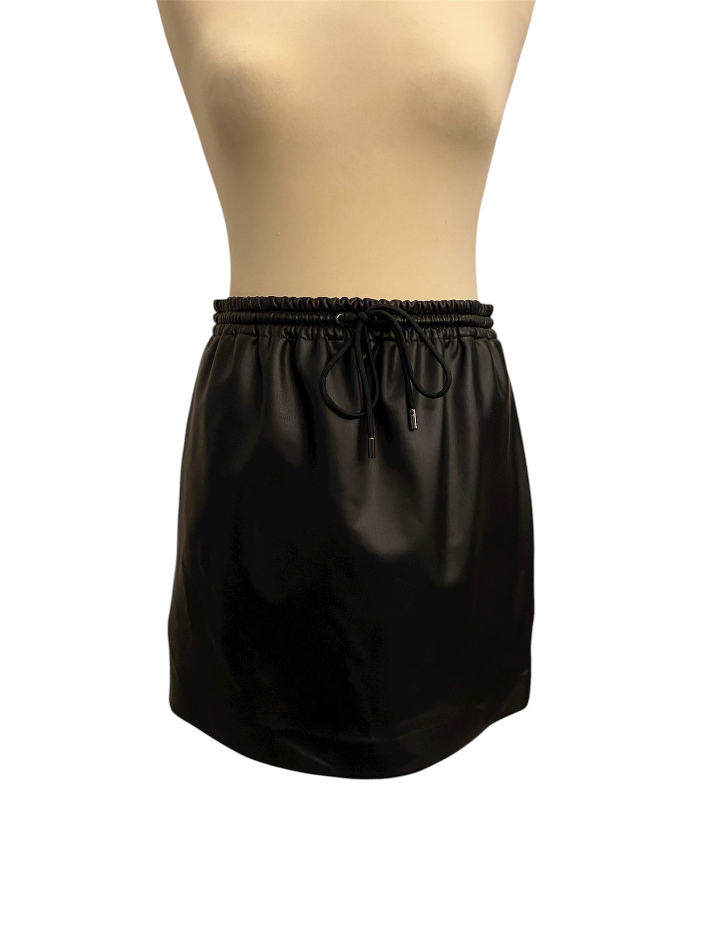 THEORY Faux Leather Skirt Size S