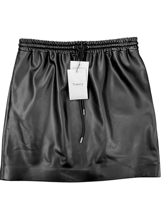 THEORY Faux Leather Skirt Size S