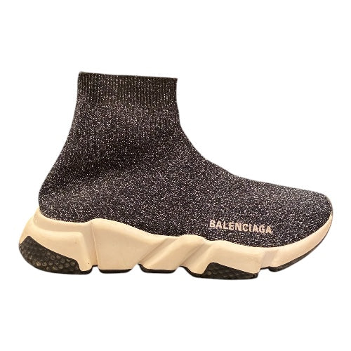 BALENCIAGA Speed Lurex Knit Sneakers Size 38