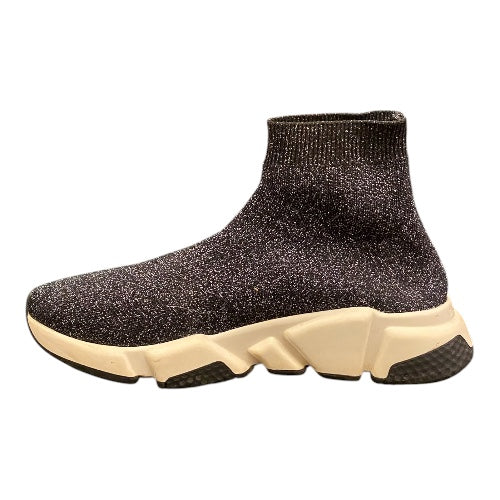 BALENCIAGA Speed Lurex Knit Sneakers Size 38