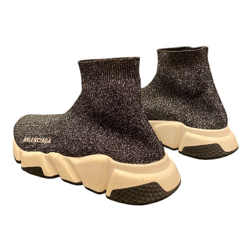 BALENCIAGA Speed Lurex Knit Sneakers Size 38