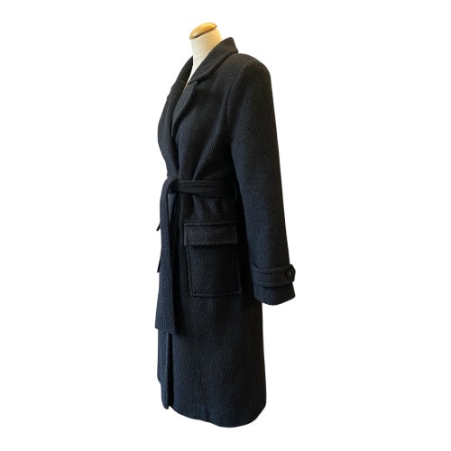 NATHALIE SCHUTERMAN Belted Coat in Wool & Mohair Size 36
