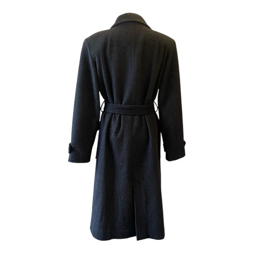 NATHALIE SCHUTERMAN Belted Coat in Wool & Mohair Size 36