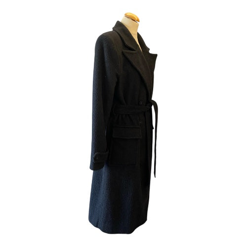 NATHALIE SCHUTERMAN Belted Coat in Wool & Mohair Size 36