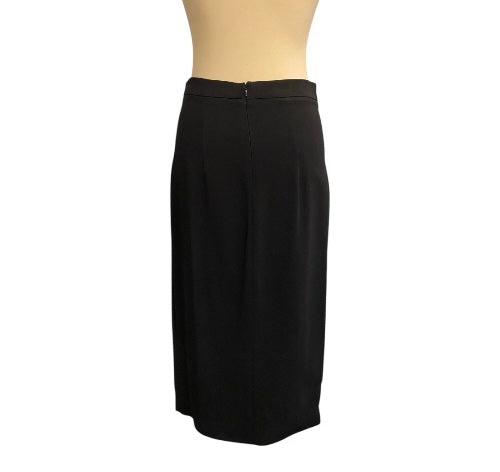 CUSHNIE ET OCHS Pencil Skirt with Feathers Detail Size 6/S