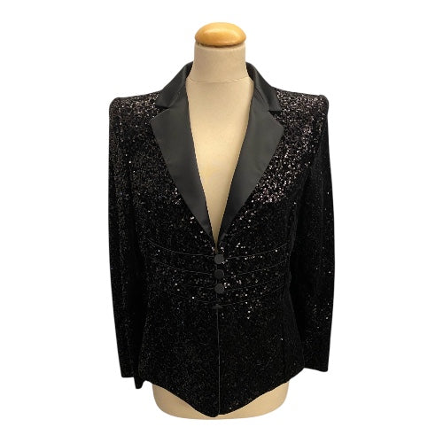 ARMANI COLLEZIONI Sequin-Embellished Jacket Size IT 48