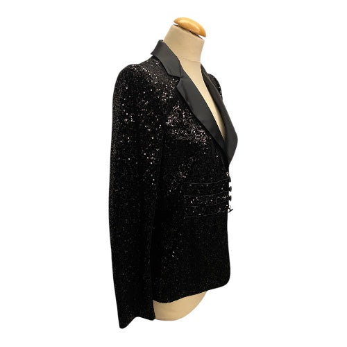ARMANI COLLEZIONI Sequin-Embellished Jacket Size IT 48