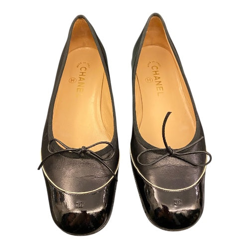 CHANEL Ballerina Black Size 38