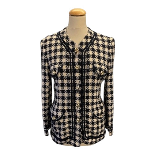 ESCADA Tweed Wool Blend Jacket Size M