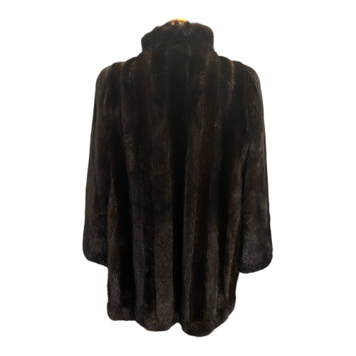 CHRISTIAN DIOR Brown Mink Jacket Size S