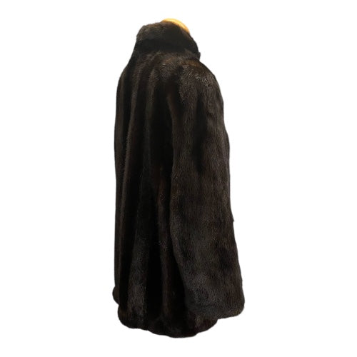 CHRISTIAN DIOR Brown Mink Jacket Size S