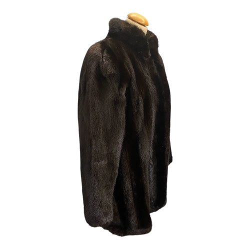 CHRISTIAN DIOR Brown Mink Jacket Size S