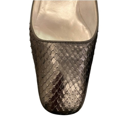 DOLCE & GABBANA Black Exotic Leather Pumps Size 39