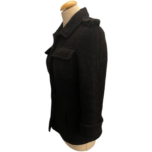 CHANEL Tweed Wool Jacket Size Fr 38