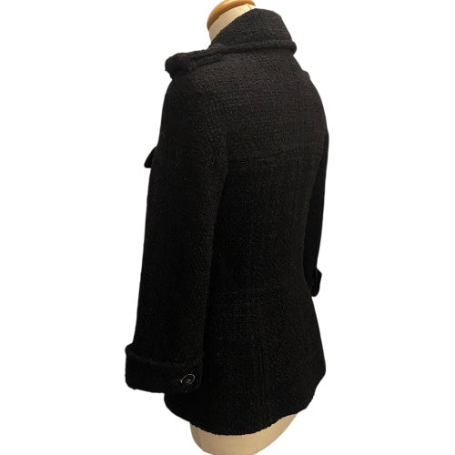 CHANEL Tweed Wool Jacket Size Fr 38