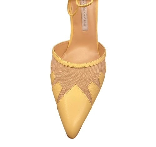 BLONDA CASTANA “Lana” Yellow Pumps Size 39