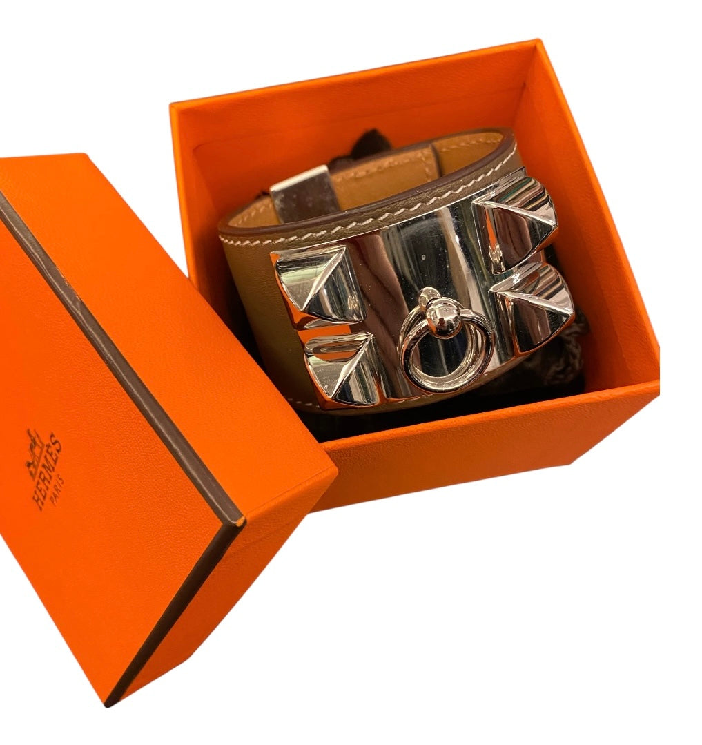 HERMÈS Collier de Chien Bracelet in Leather