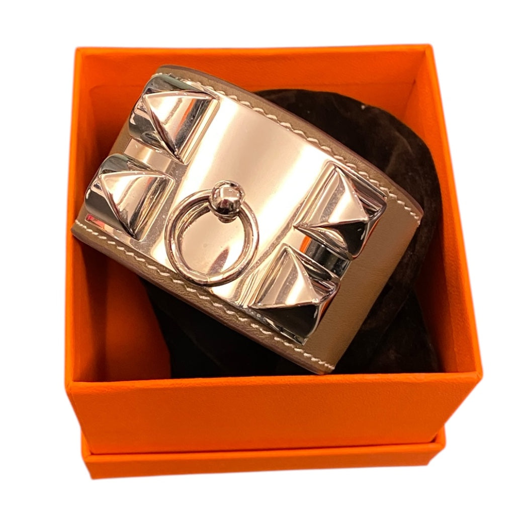 HERMÈS Collier de Chien Bracelet in Leather