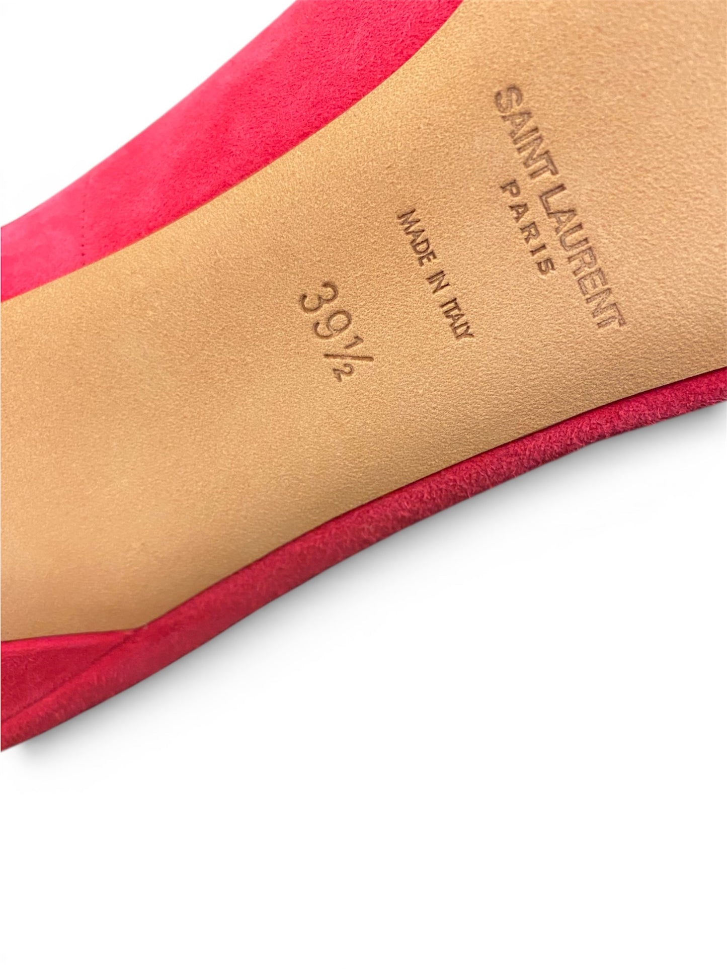 SAINT LAURENT Suede Pink Pumps Size 39,5