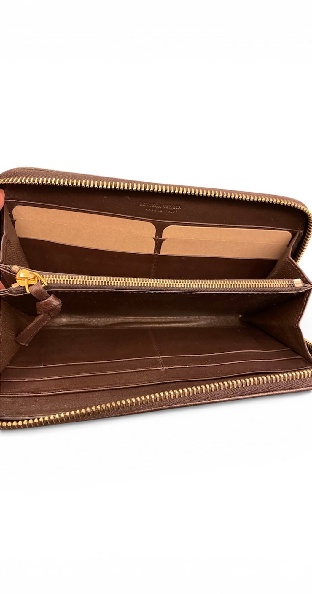 BOTTEGA VENETA Intrecciato Zip-around Leather Wallet
