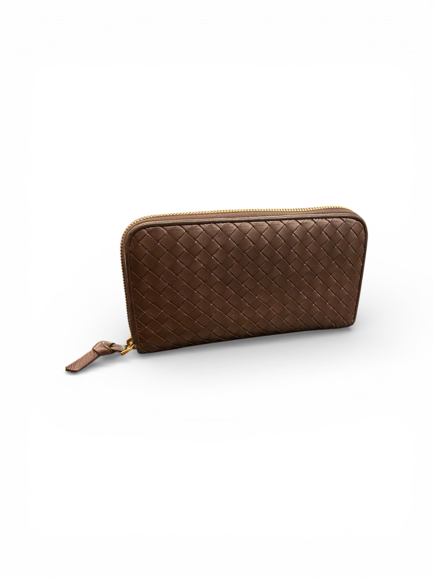 BOTTEGA VENETA Intrecciato Zip-around Leather Wallet
