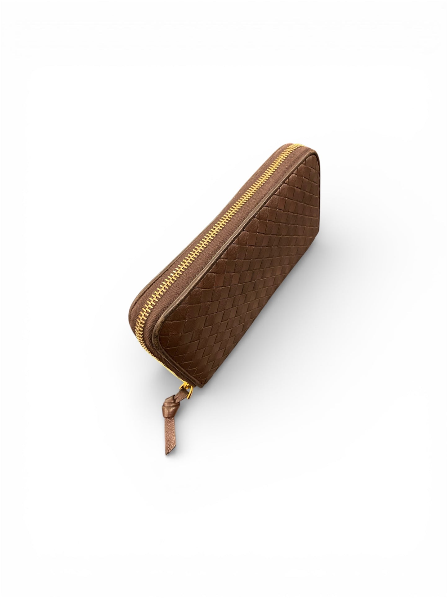 BOTTEGA VENETA Intrecciato Zip-around Leather Wallet