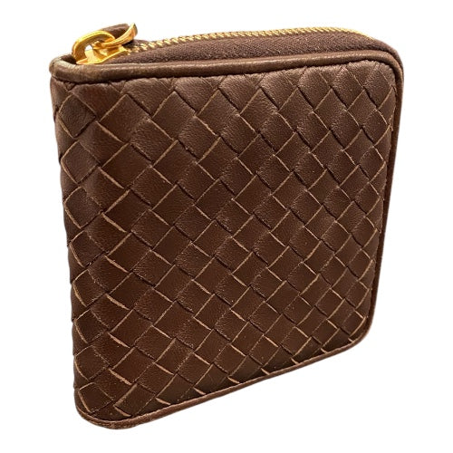 BOTTEGA VENETA Intrecciato Zip Leather Wallet