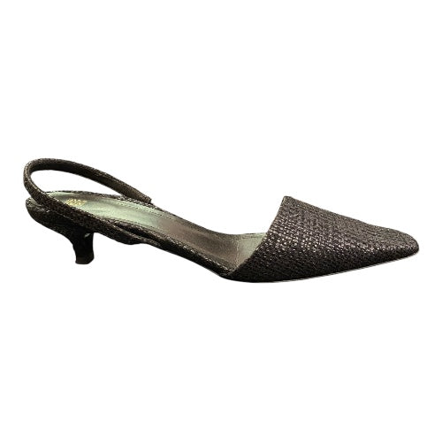 TOTÊME Faux Raffia Slingback Pumps Size 40