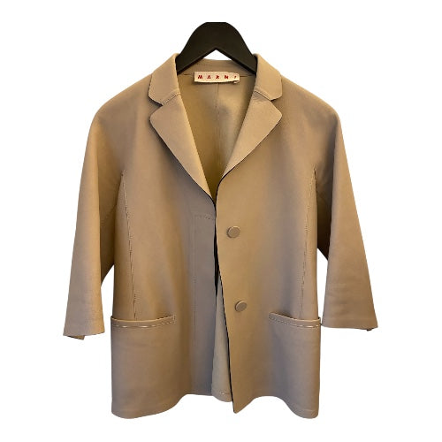 MARNI Leather Jacket Size IT 40