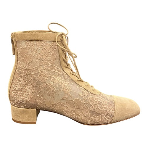 DIOR Naughtily-D Ankle Boots Beige Size 40