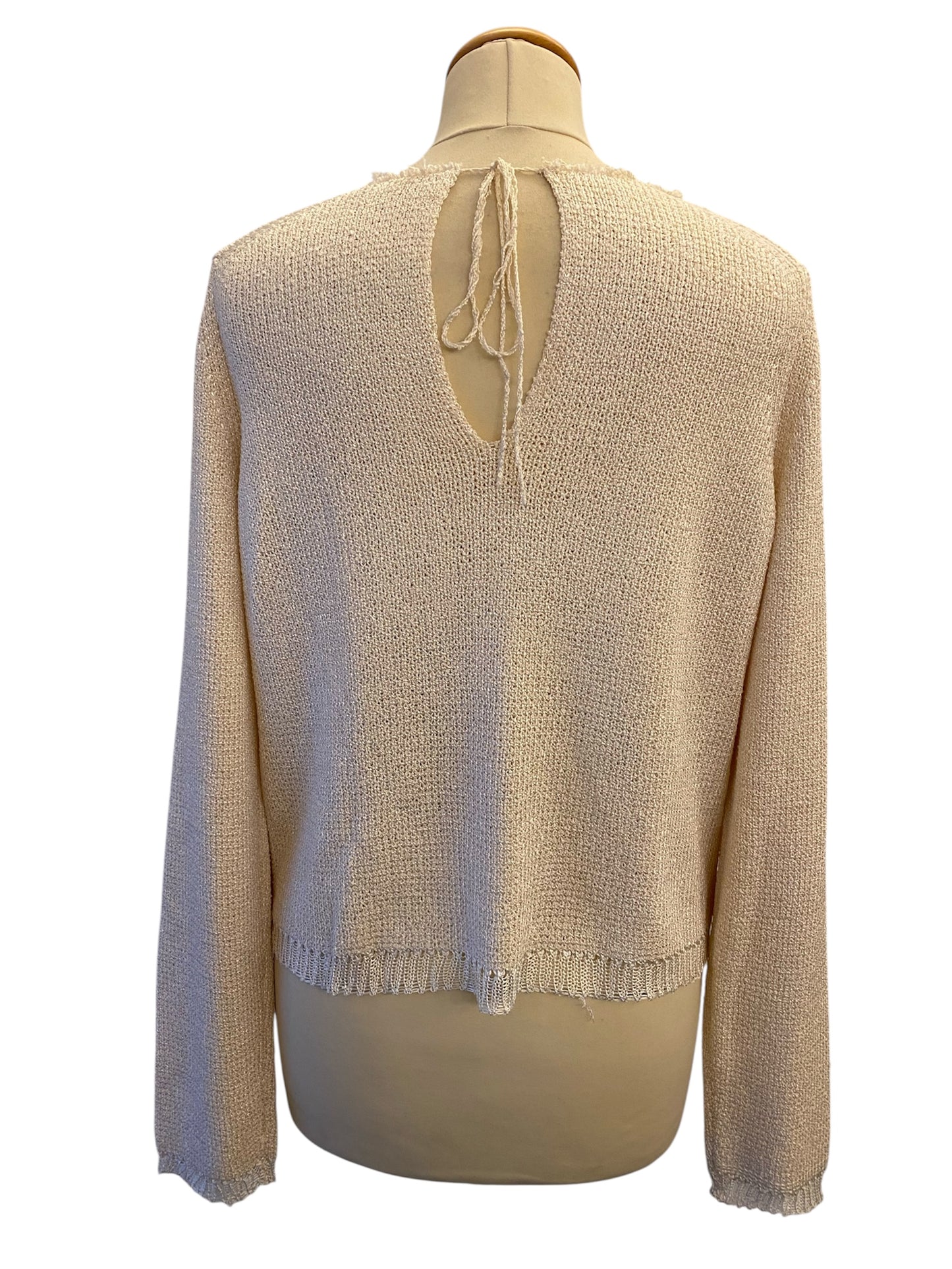 CELINE Silk Blend Knit Sweater Size M