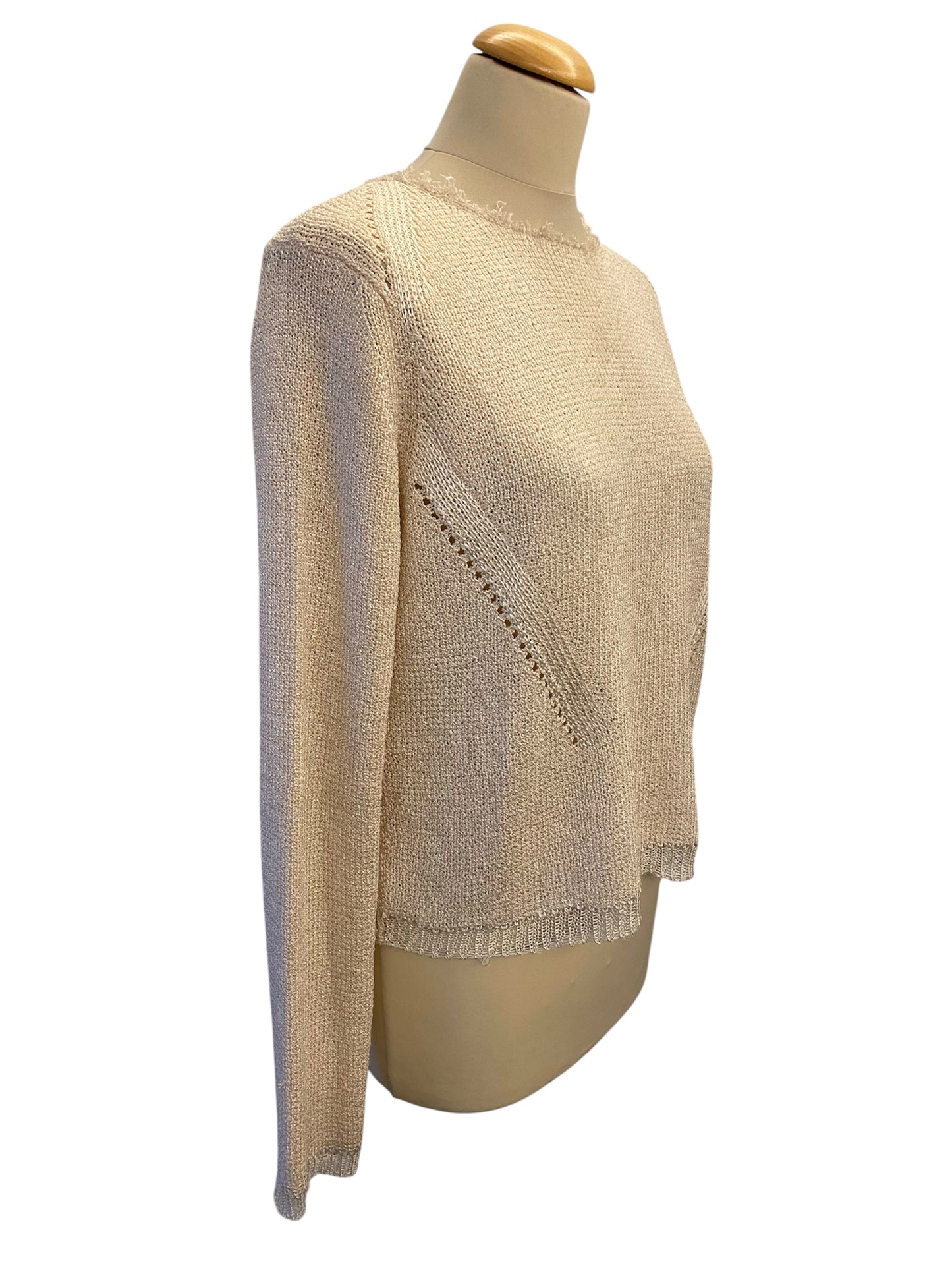 CELINE Silk Blend Knit Sweater Size M