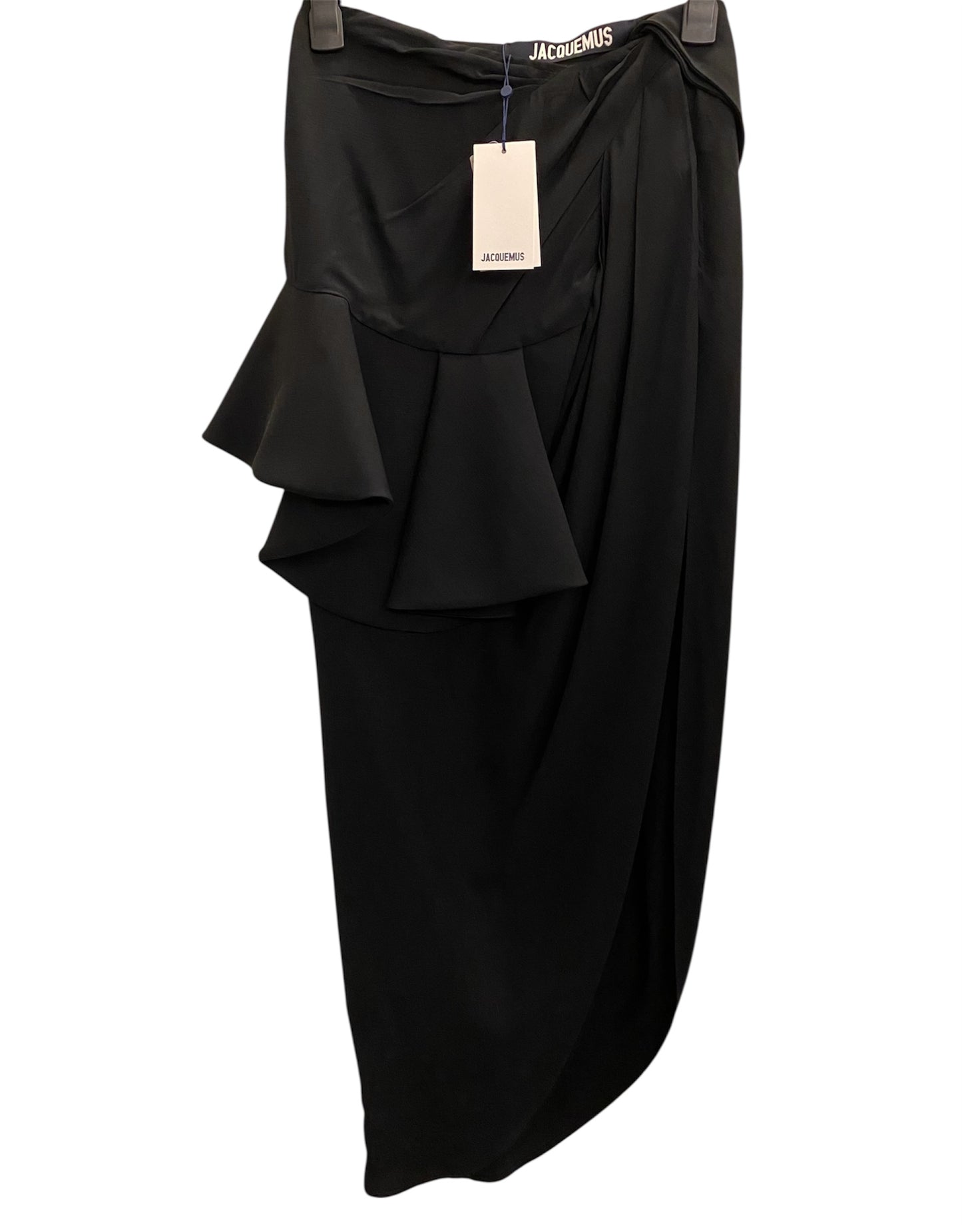 JACQUEMUS Midi Black Skirt Size 36