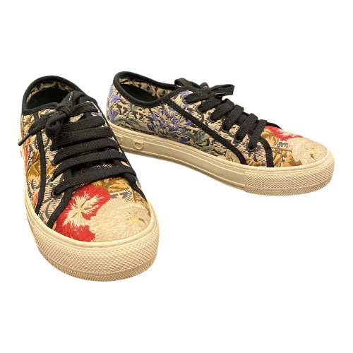SALVATORE FERRAGAMO Multicolor Embroidered Sneakers Size 8,5/39