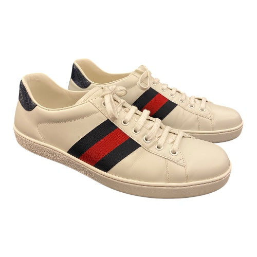 GUCCI Men’s Ace Leather Sneakers Size EU 42.5