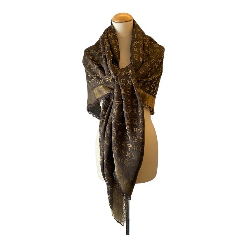 LOUIS VUITTON Monogram Shine Shawl