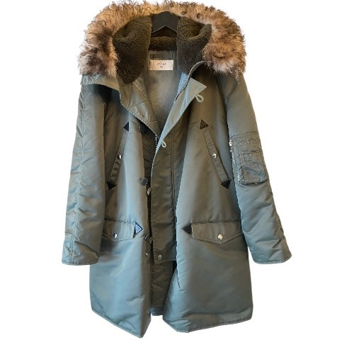 CELINE Fur-Trim Parka Size M