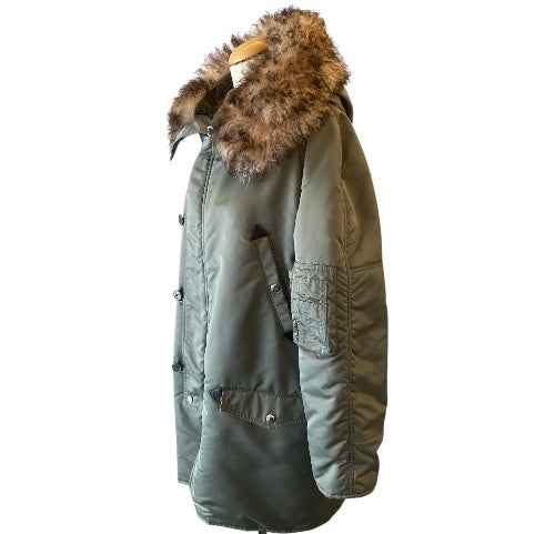 CELINE Fur-Trim Parka Size M