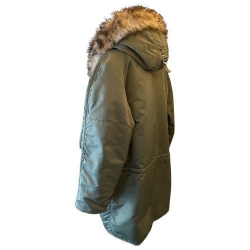 CELINE Fur-Trim Parka Size M