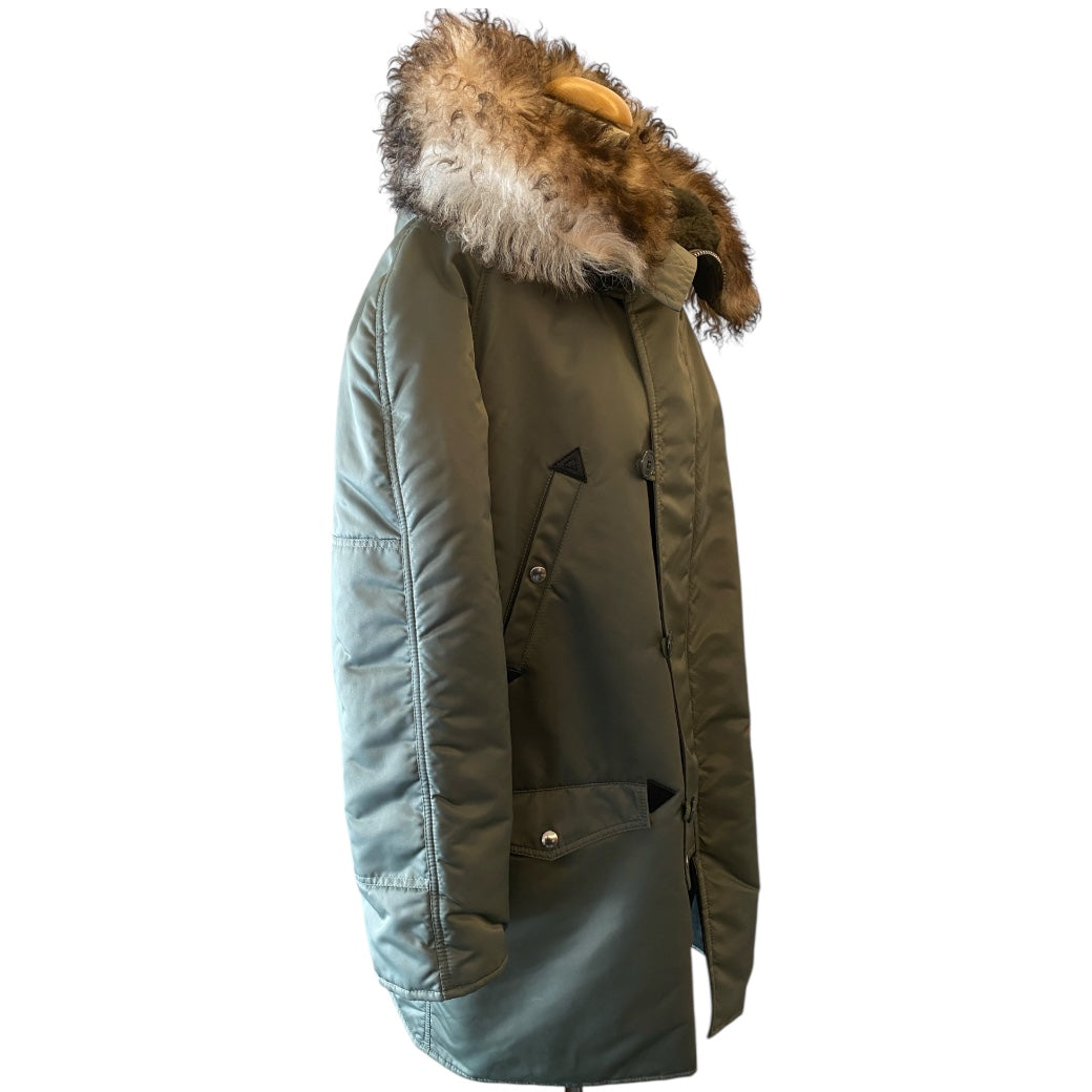 CELINE Fur-Trim Parka Size M