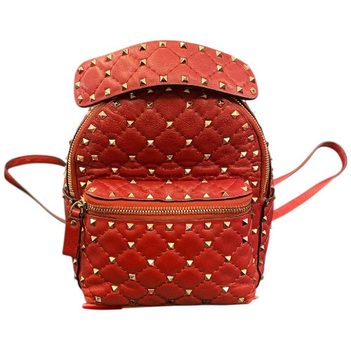 VALENTINO GARAVANI Mini Rockstud Spike Leather Backpack