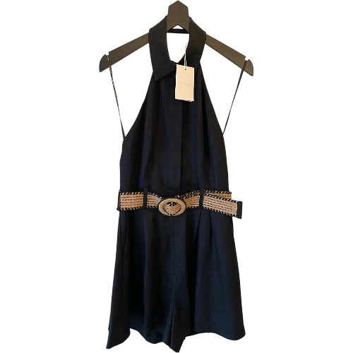 ZIMMERMANN Linen Halterneck Playsuit Size 1