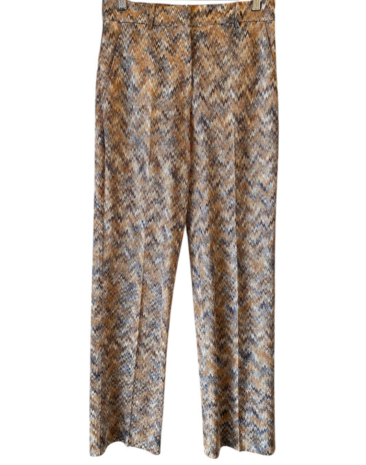 MISSONI Chevron Knitted Palazzo Trousers Size IT 42