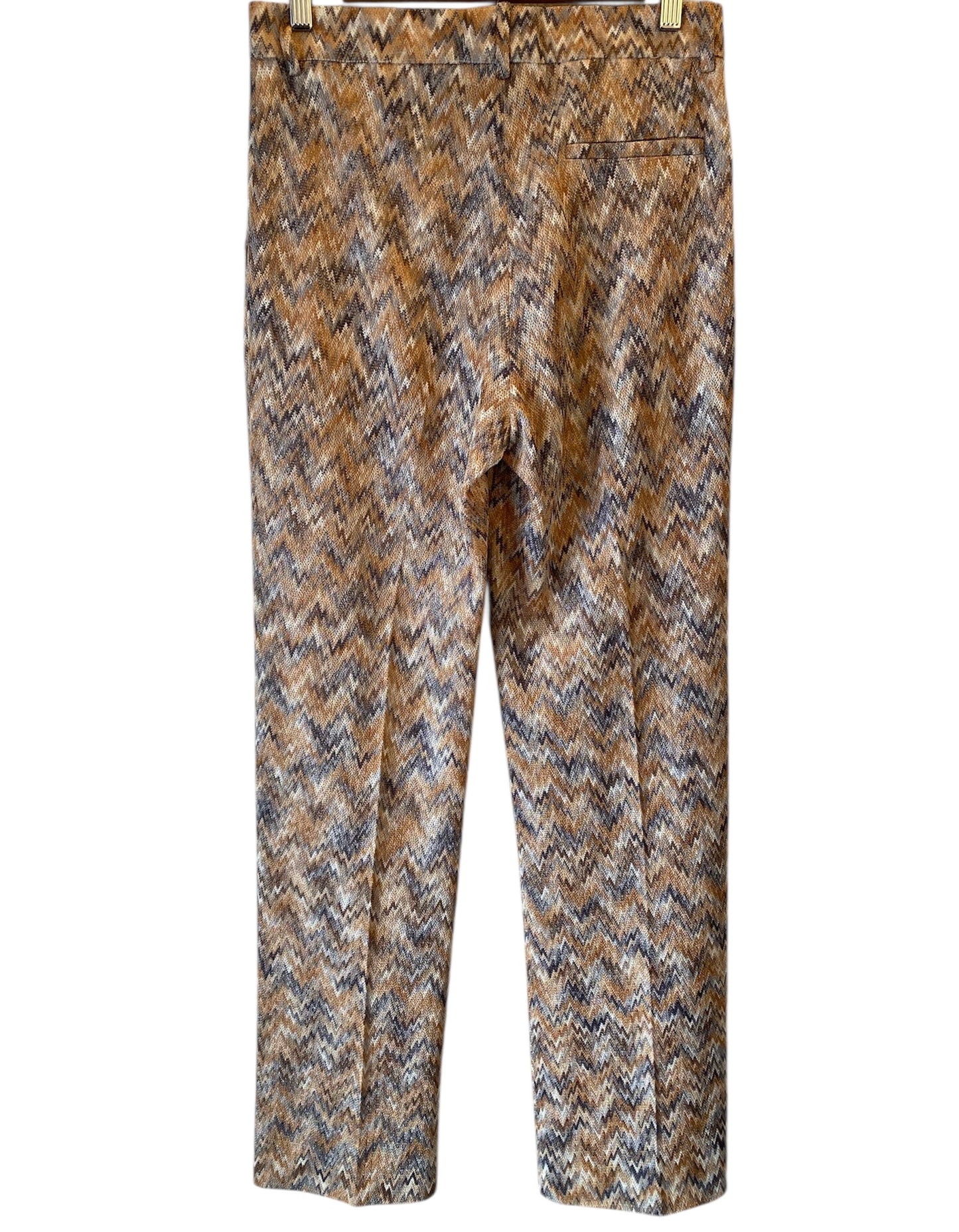 MISSONI Chevron Knitted Palazzo Trousers Size IT 42
