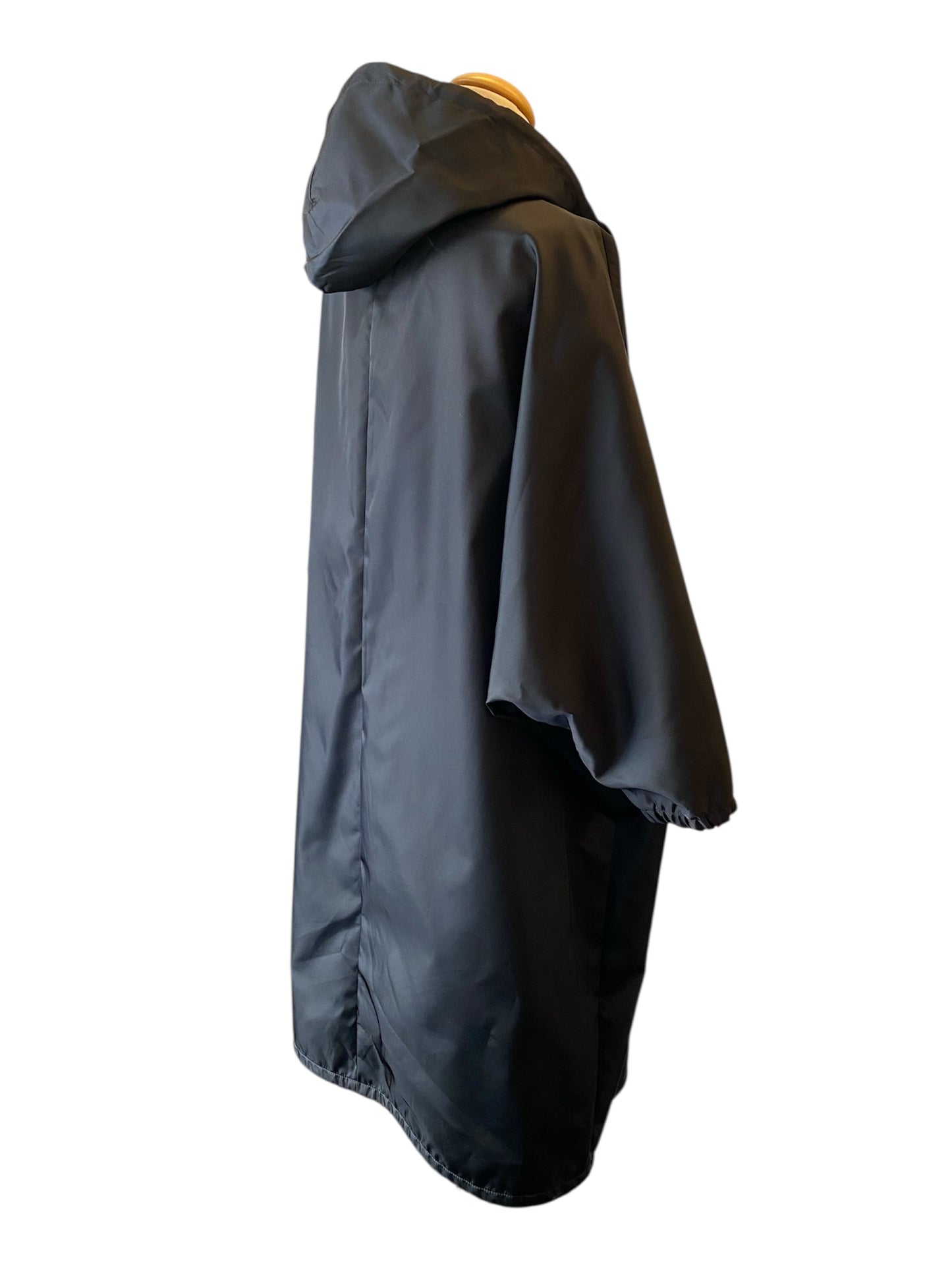 PRADA Re-Nylon Hooded Parka Coat Black Size 38